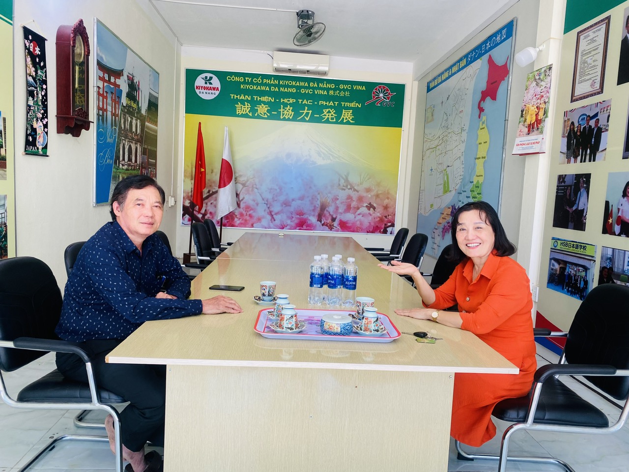 Trưởng phòng lao động TBXH huyện Đông Giang về thị sát và làm việc với công ty KIYOKAWA ĐÀ NẴNG – GVC VINA