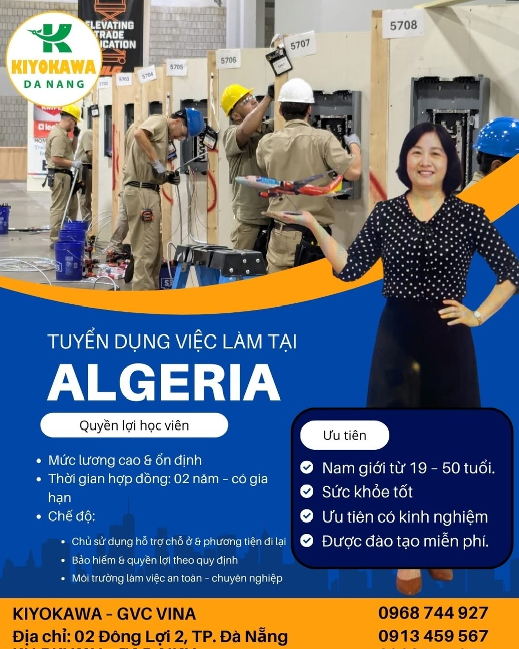 TUYỂN LAO ĐỘNG ĐI LÀM VIỆC TẠI – ALGERIA