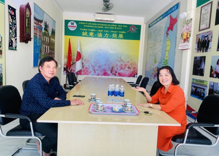 Trưởng phòng lao động TBXH huyện Đông Giang về thị sát và làm việc với công ty KIYOKAWA ĐÀ NẴNG – GVC VINA